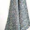 Composition Torchon en coton motifs fleurs bleu