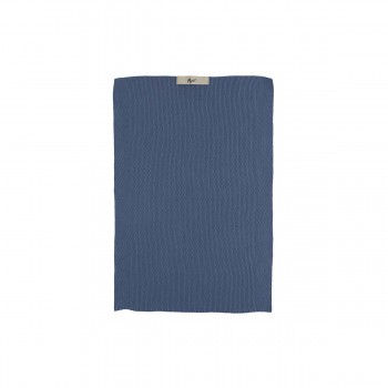 Torchon à vaisselle en coton tricoté bleu