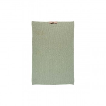 Torchon à vaisselle en coton tricoté vert d'eau