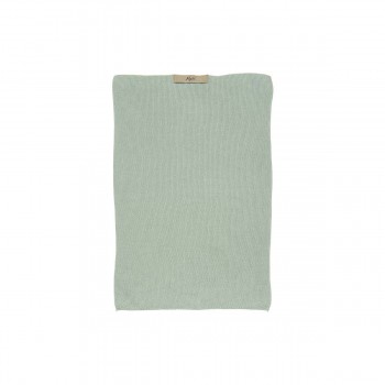 Torchon à vaisselle en coton tricoté vert clair