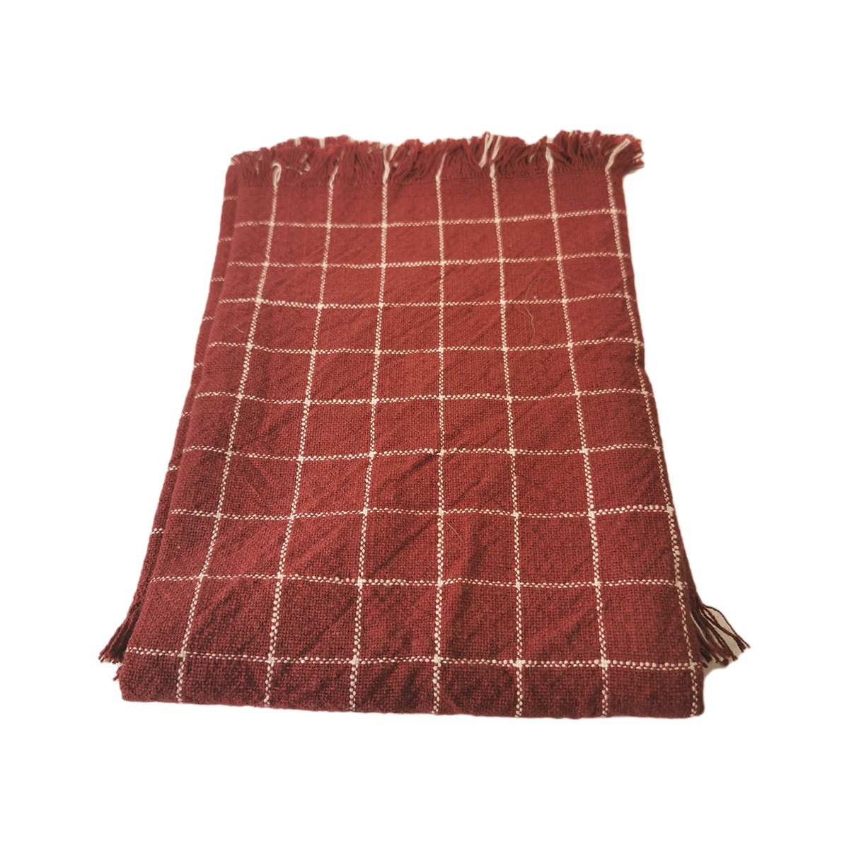 Torchons vaisselle coton 50 x 70 cm 160 g/m2 motifs rouge, lot de 5 -  Essuie-mains textile