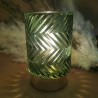 Composition Lampe en verre LED décorative vert