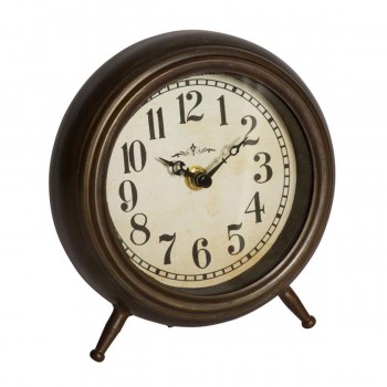 Horloge de table en fer vintage
