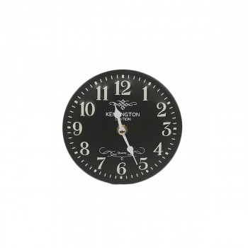 Horloge de table en métal noir