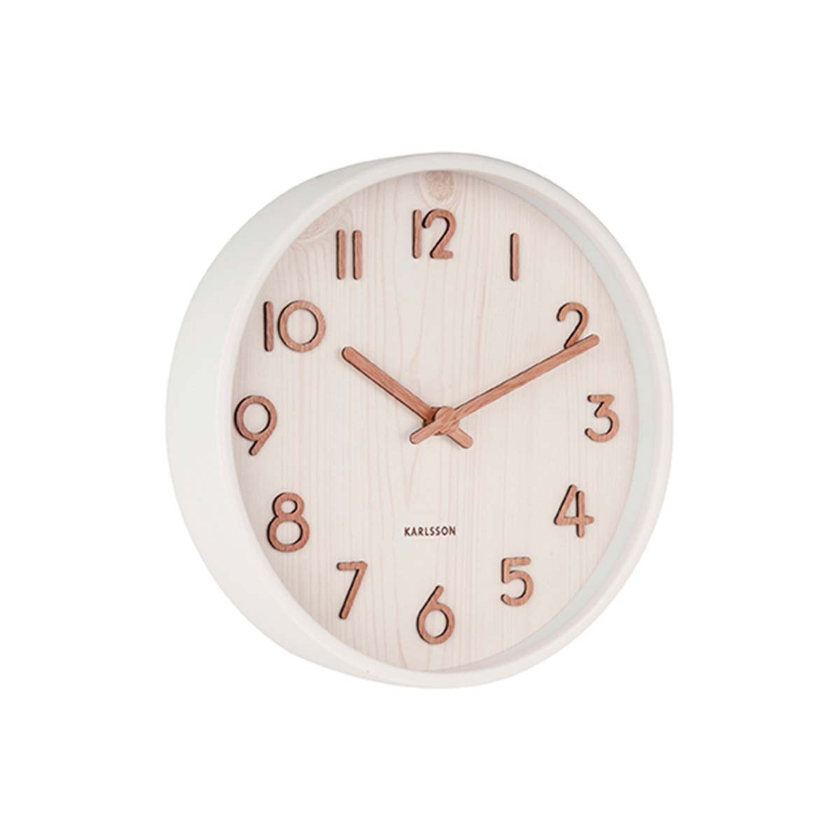 Horloge OJ mini horloge de mur blanc