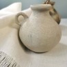 Composition Mini vase en terre cuite blanc artisanal