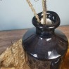 Composition Vase en céramique marron foncé
