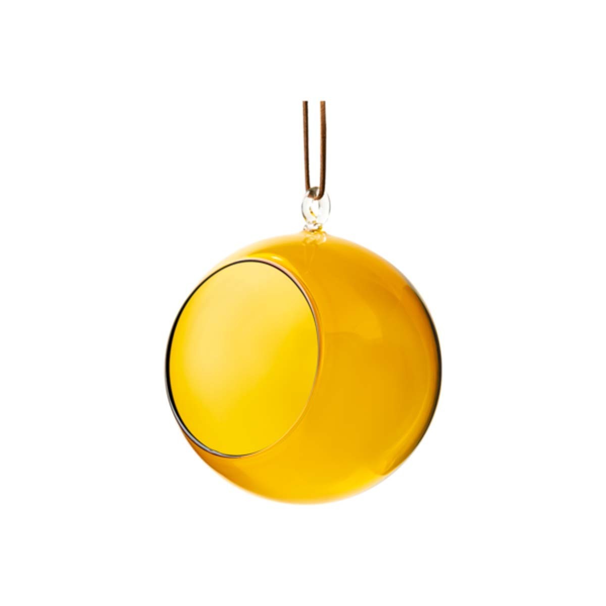 Boule à suspendre en borosilicate ambre 