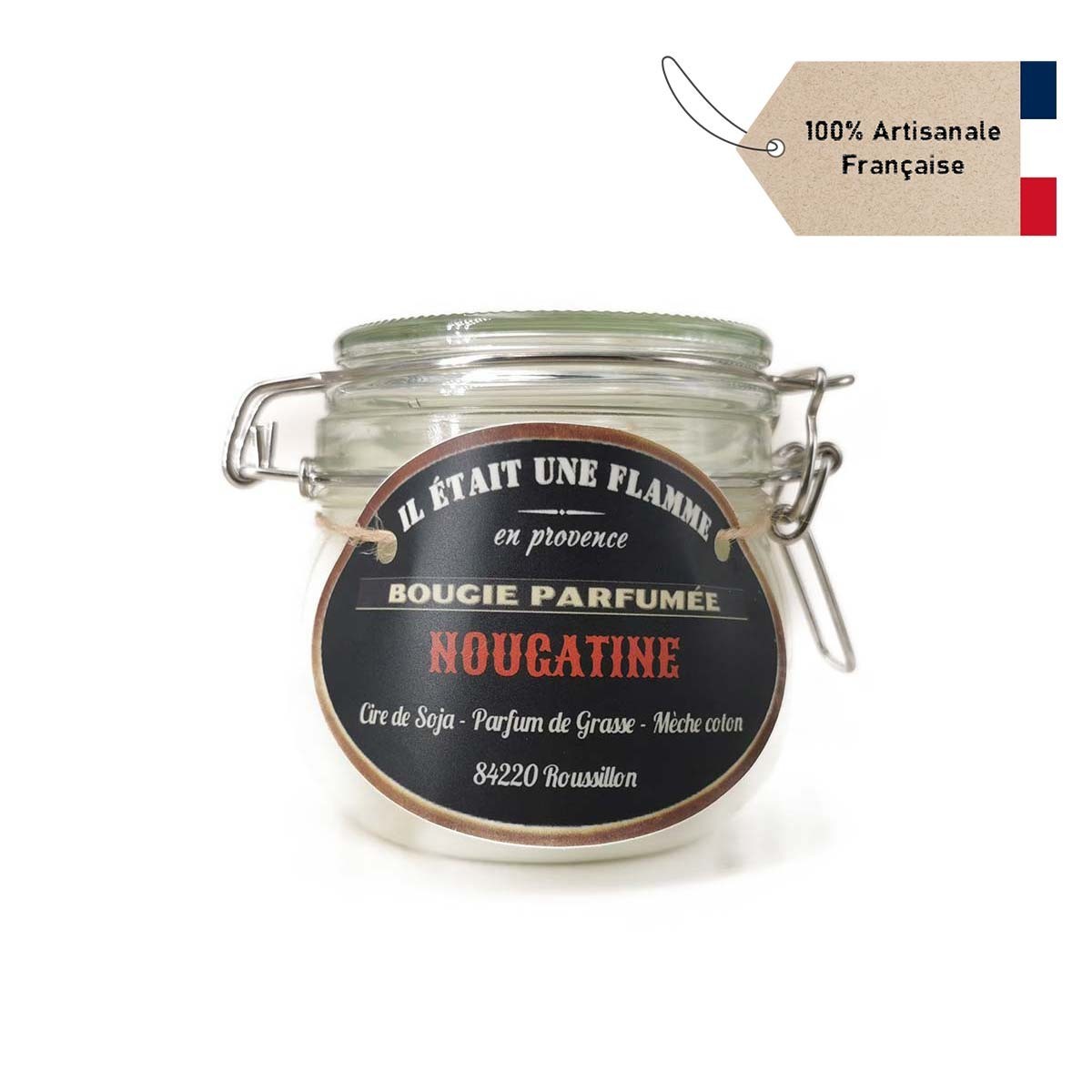 Bougie naturelle parfum nougatine