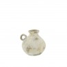 Mini vase en terre cuite blanc artisanal