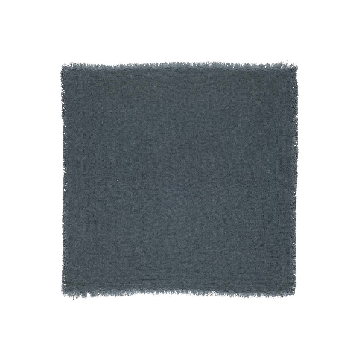 Bleu Bloc Coton Imprimé Dîner Table Tissu Serviette Premium Qualité - Set  De 6