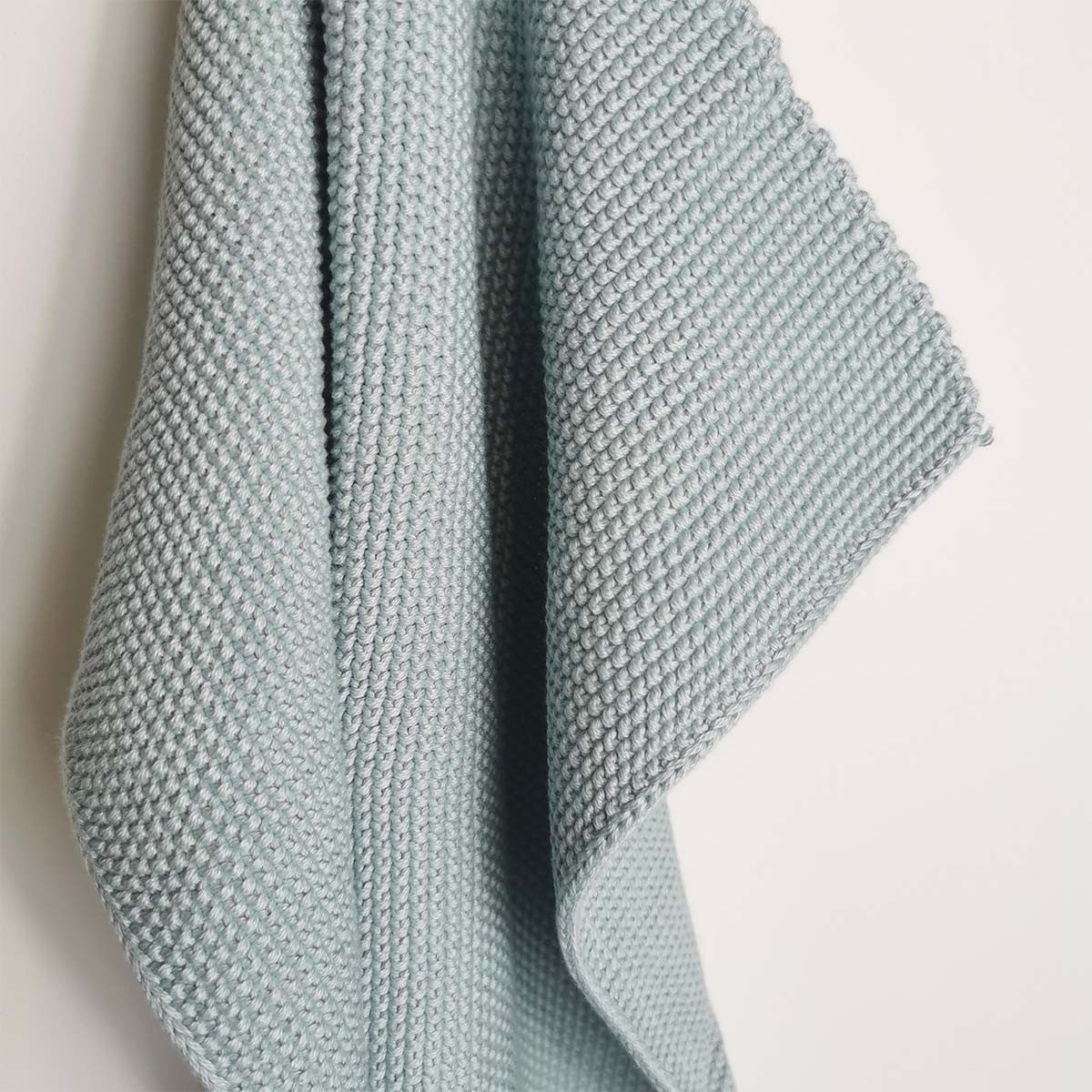 Torchon à vaisselle en coton tricoté gris Ib Laursen - La déco 2B