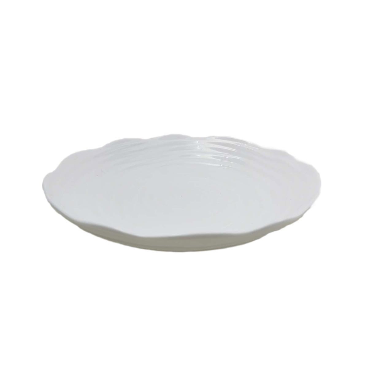 Assiette creuse en porcelaine blanche Chehoma - La déco 2B